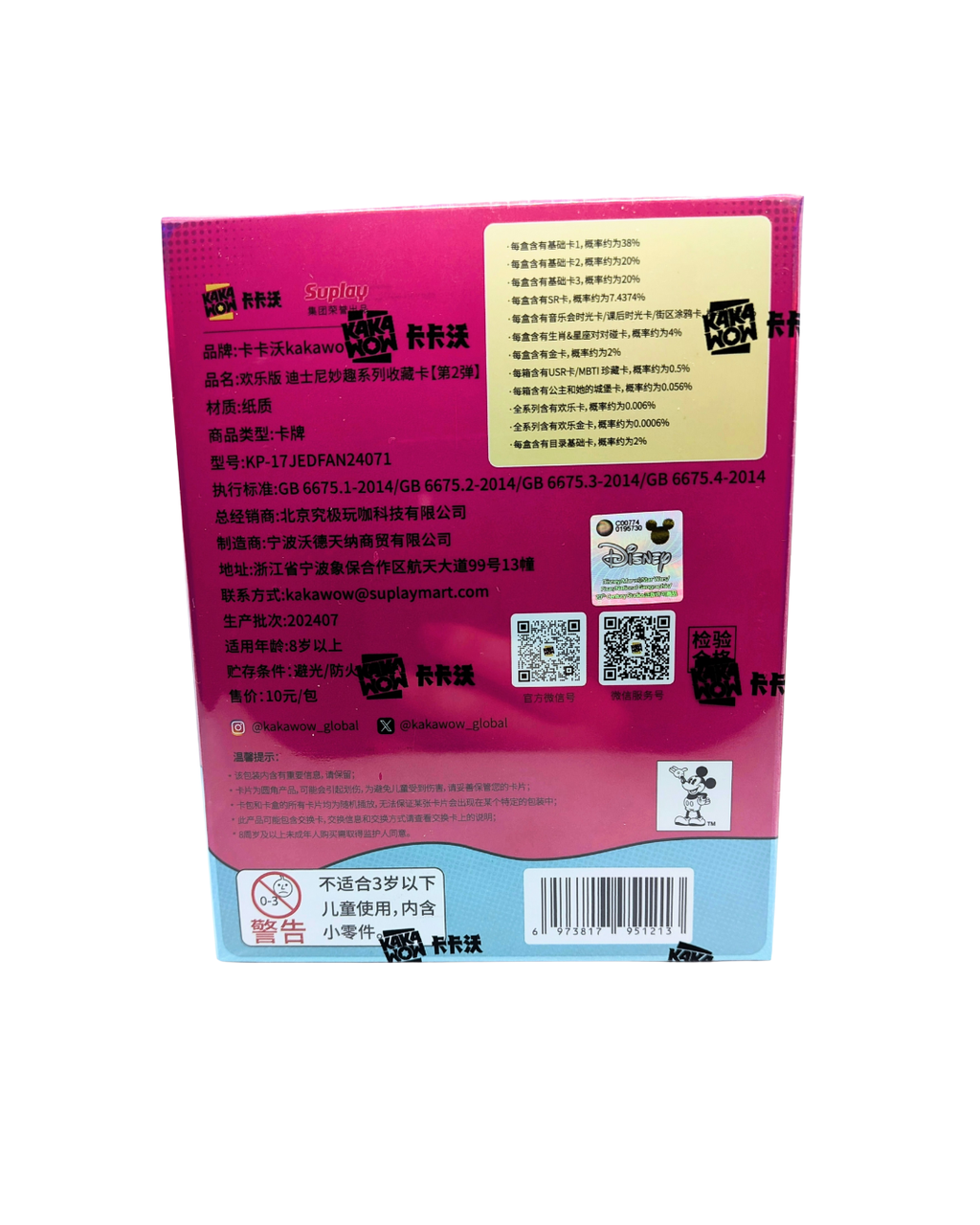 Kakawow Mickey Disney JOY Edition Fantastic fun Trading Cards vol 2