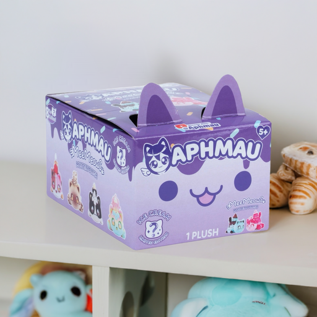 Aphmau Mystery Ice Cream MeeMeows Collectible Cat Plushie - Delightful Adventures
