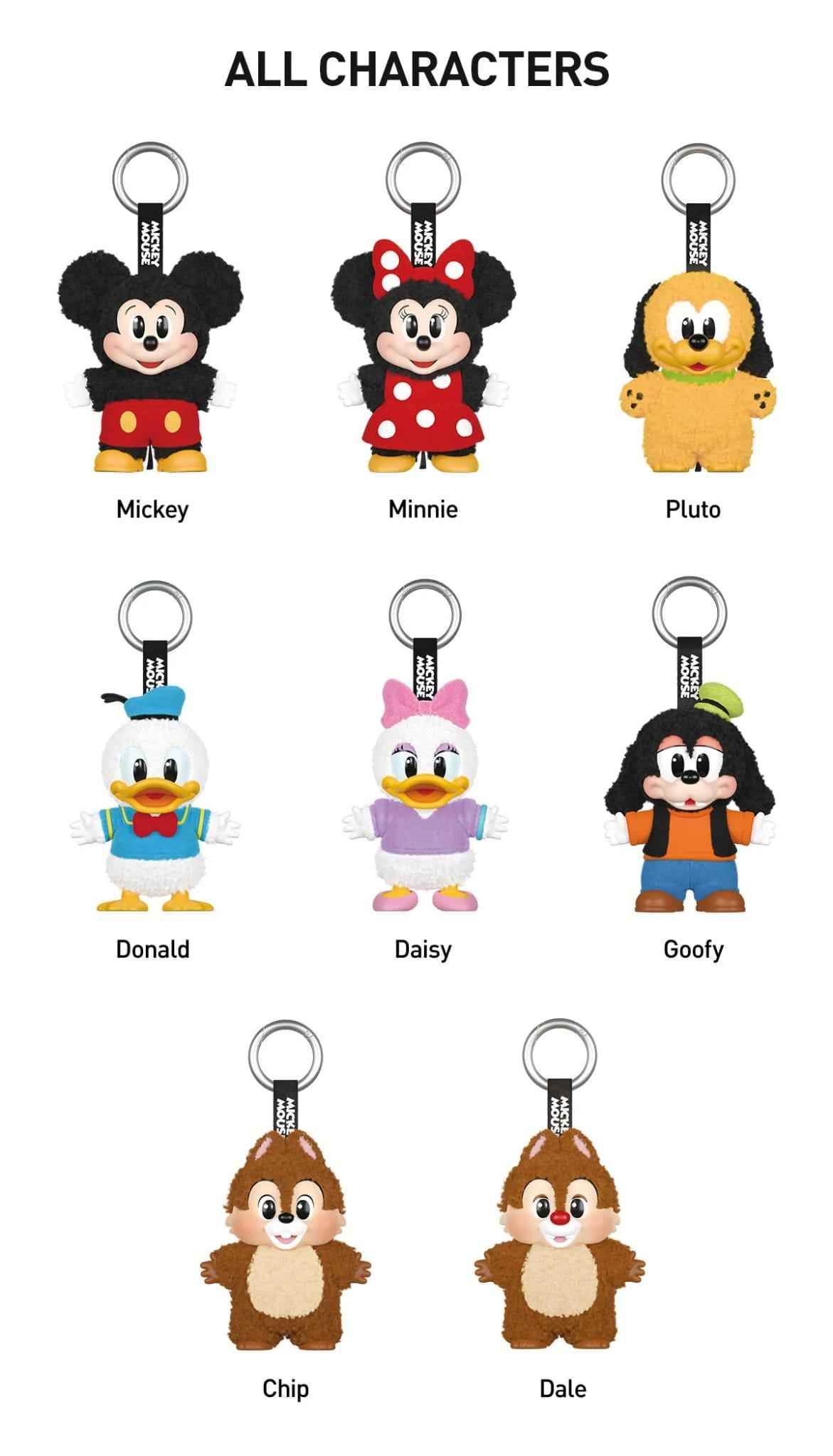 Mickey Family Cute Together POP MART Keychain Blind Box