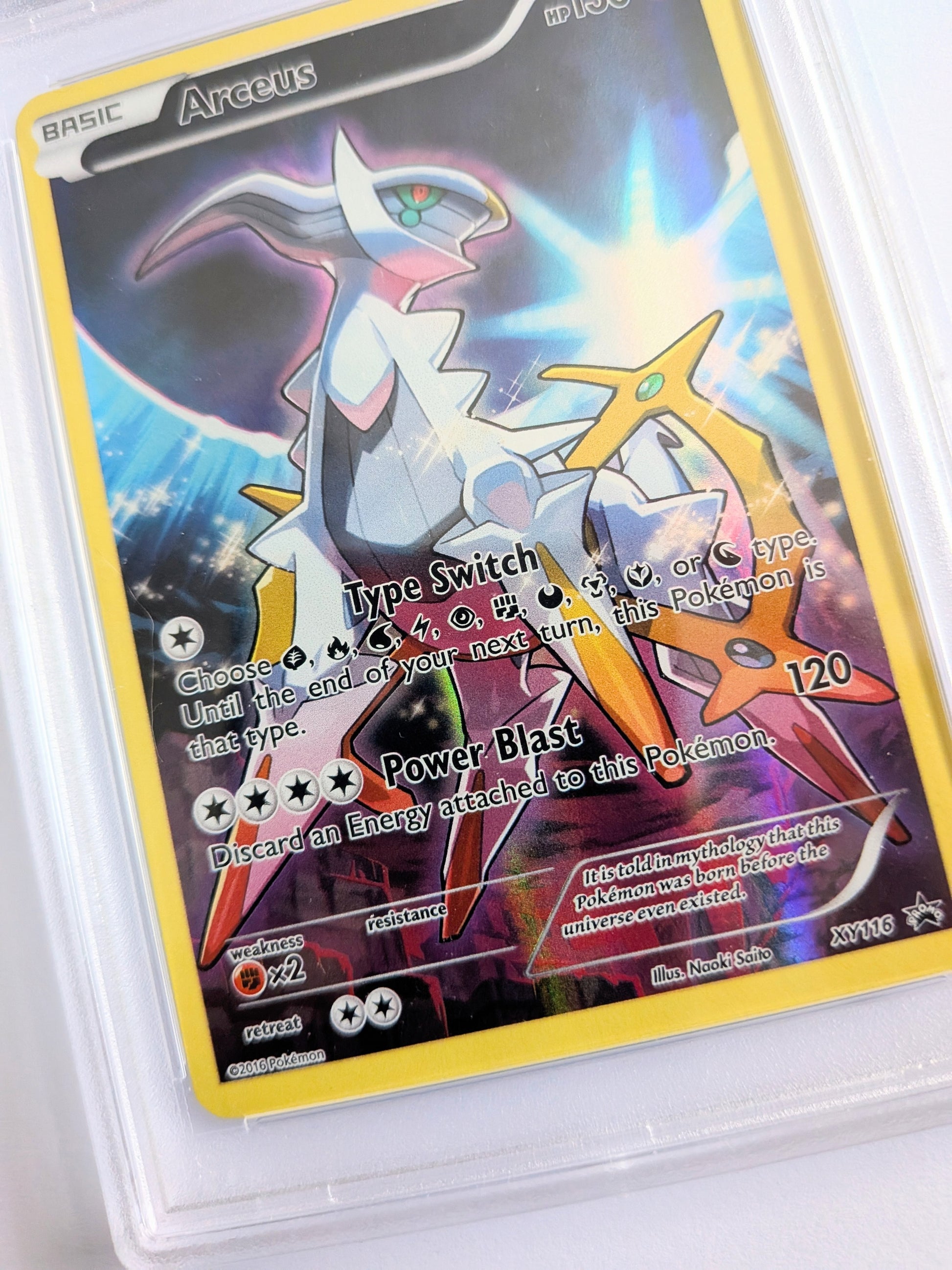 Pokemon ARCEUS PSA 8 XY Black Star Promo trading card #XY116