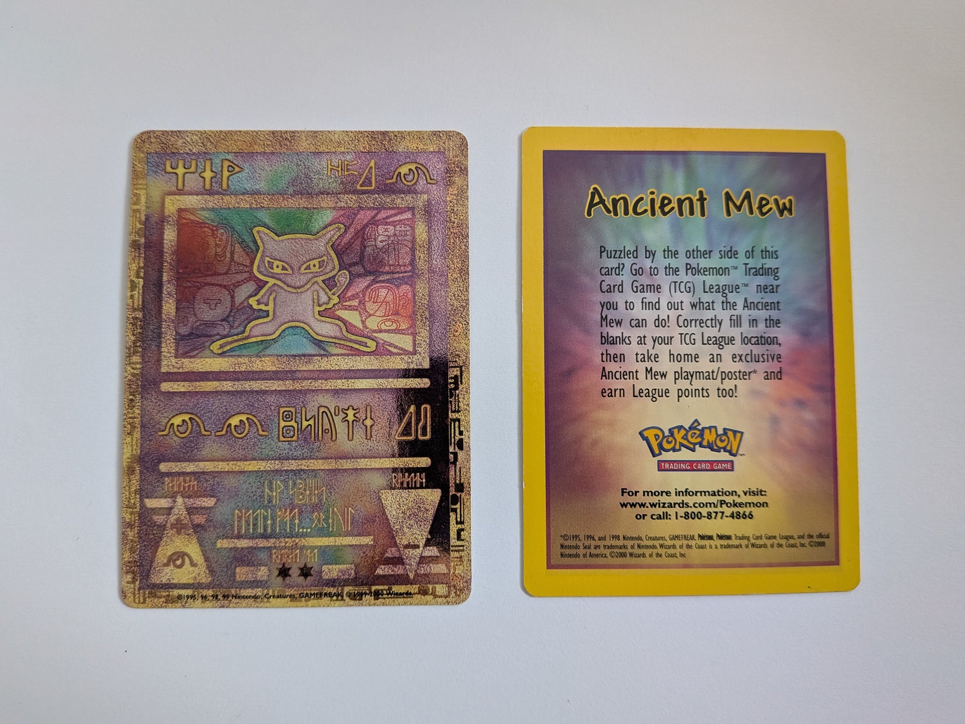 Pokemon Ancient Mew Movie Promo Card (1999 WOTC) - MINT Condition