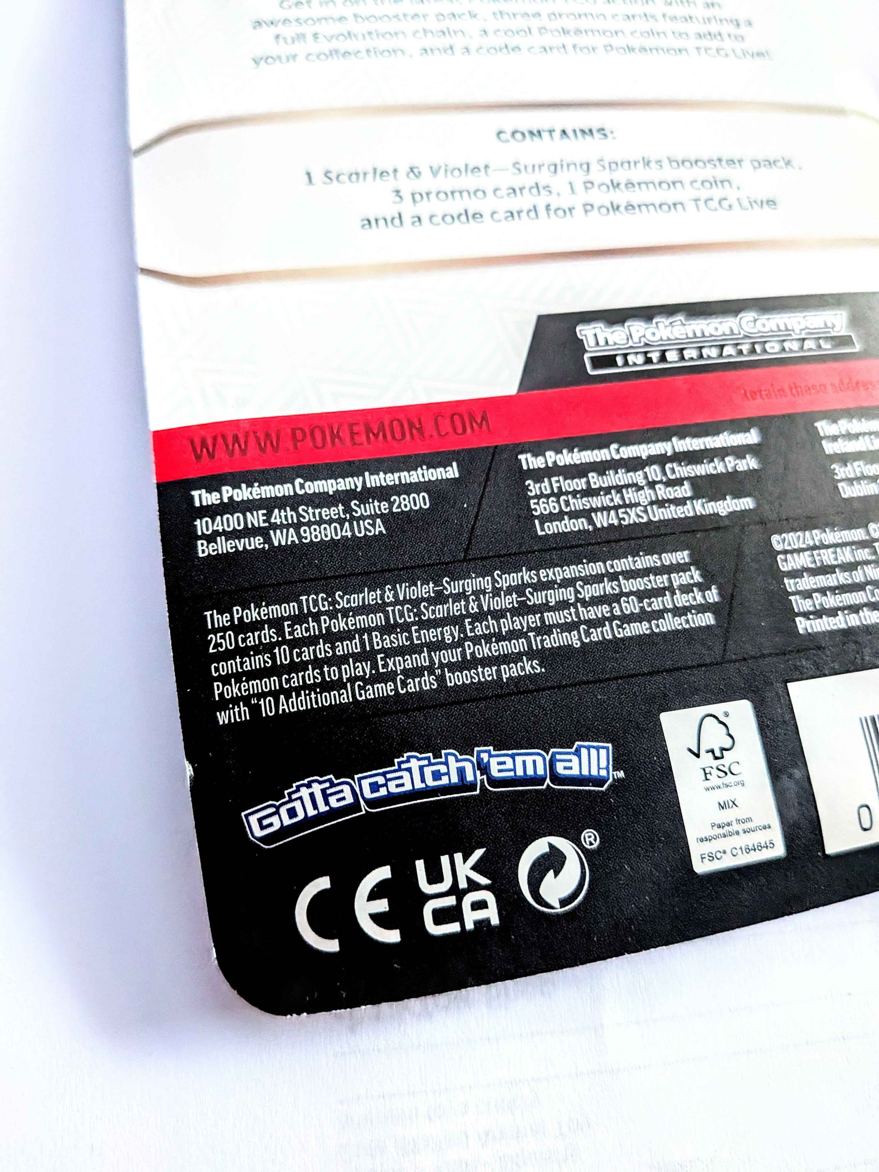 Pokemon Scarlet & Violet Surging Sparks Blister Pack - Checklane Premium Alakazam / Chandelure Promo