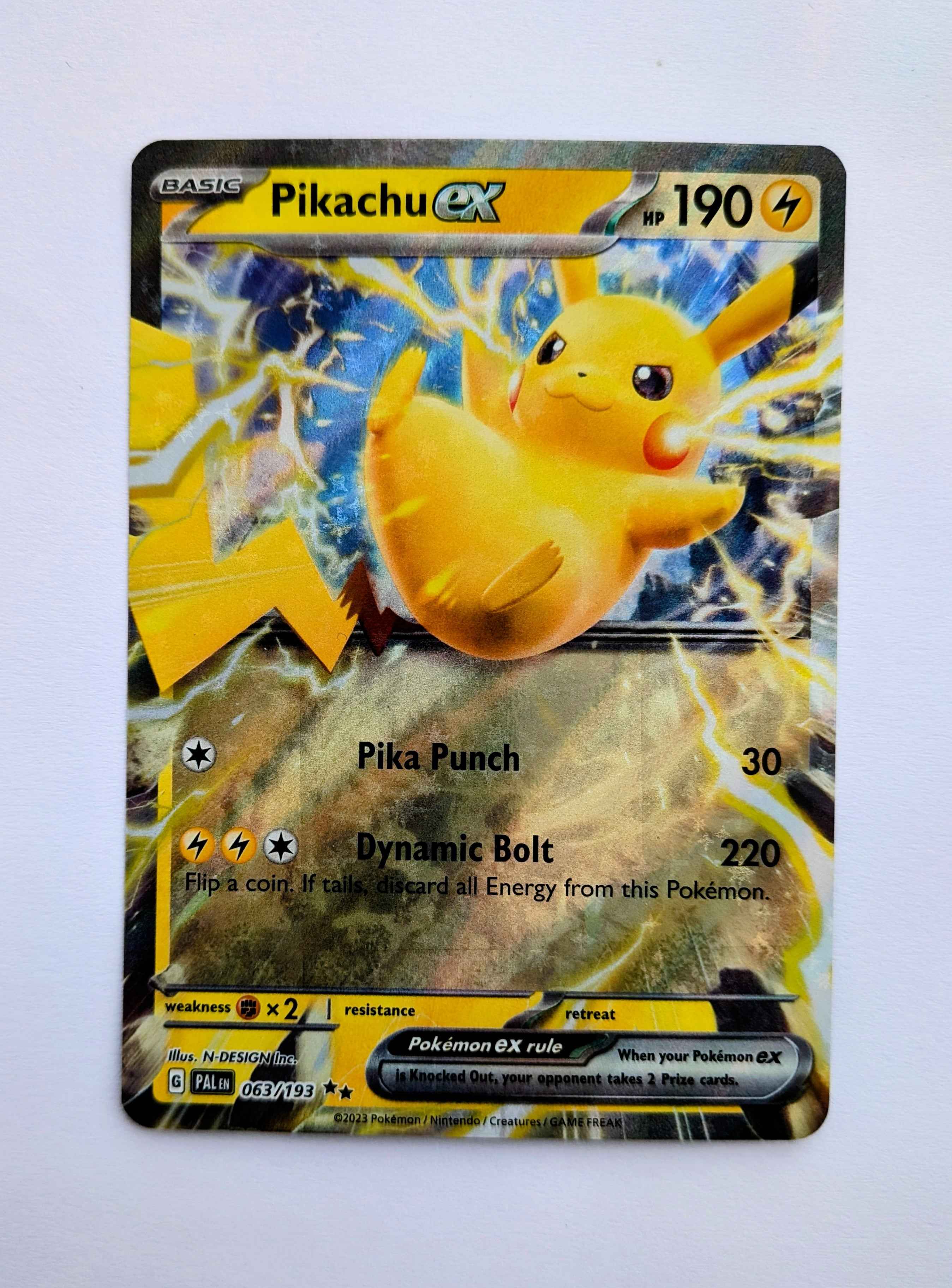 Pikachu Ex RR 063/193