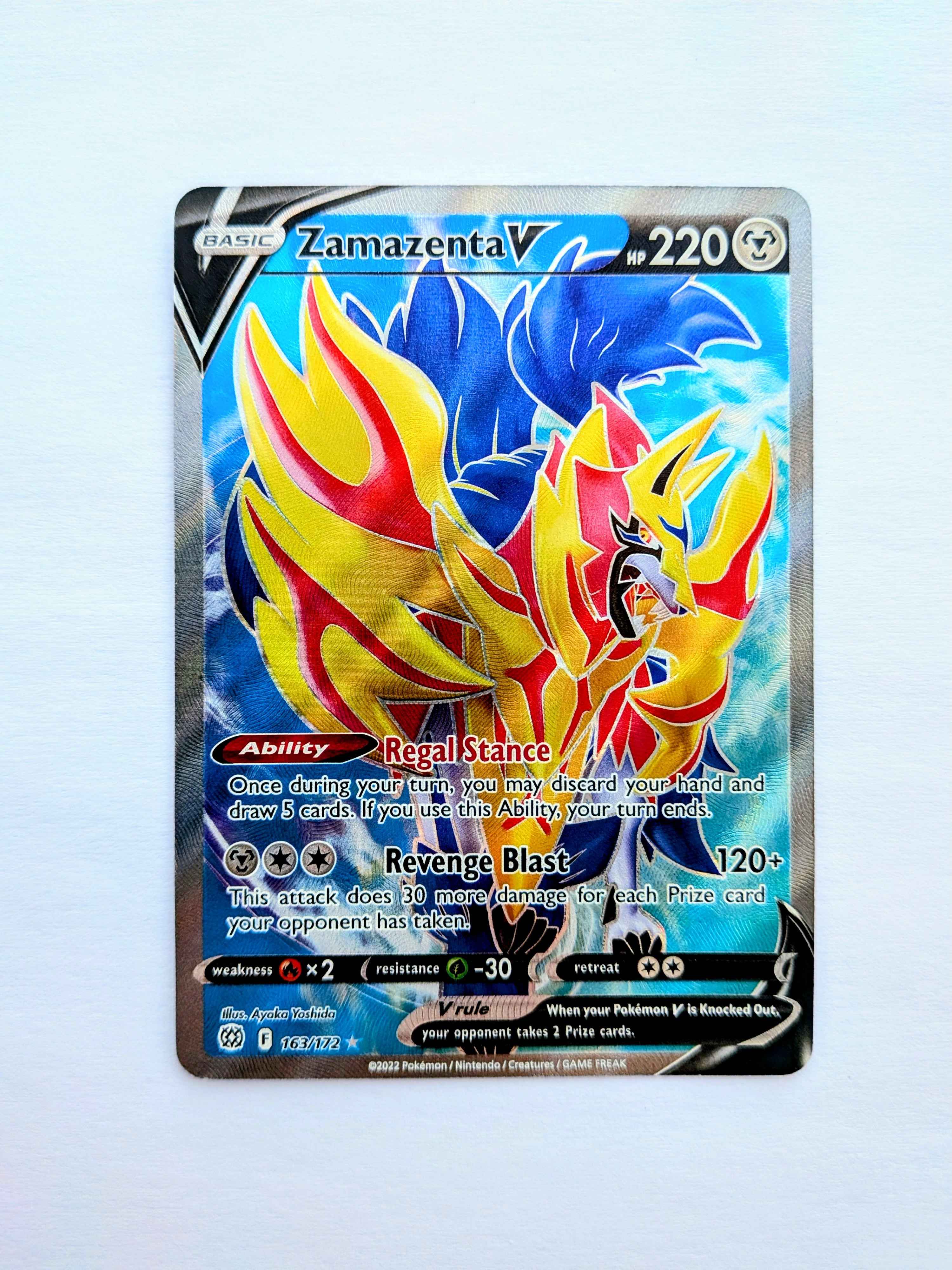 Zamazenta V UR 163/172 Pokemon Card
