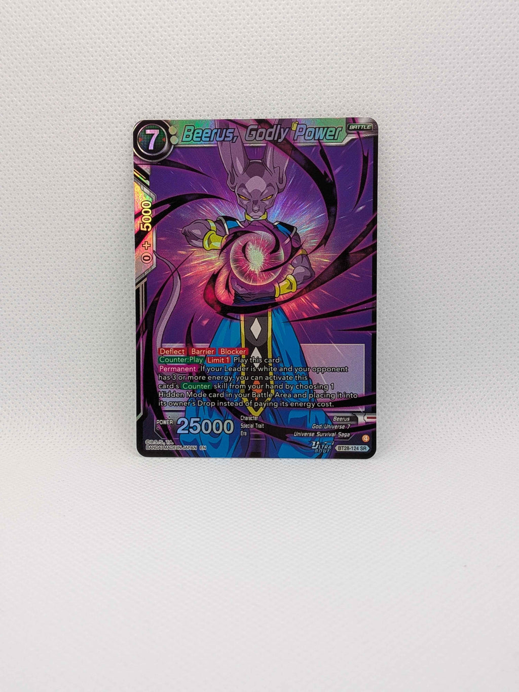 Beerus, Godly Power BT28-124 SR