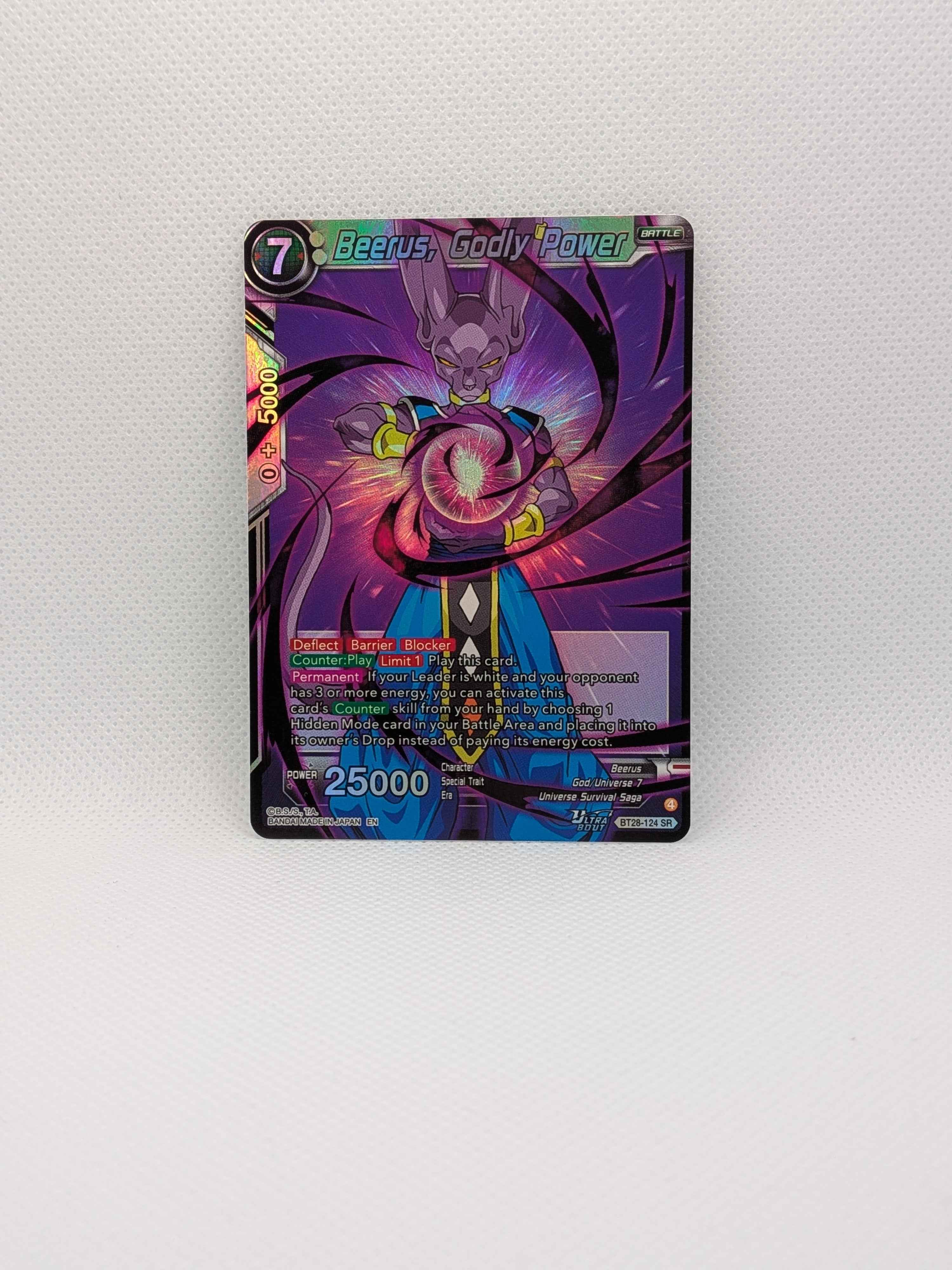 Beerus, Godly Power BT28-124 SR