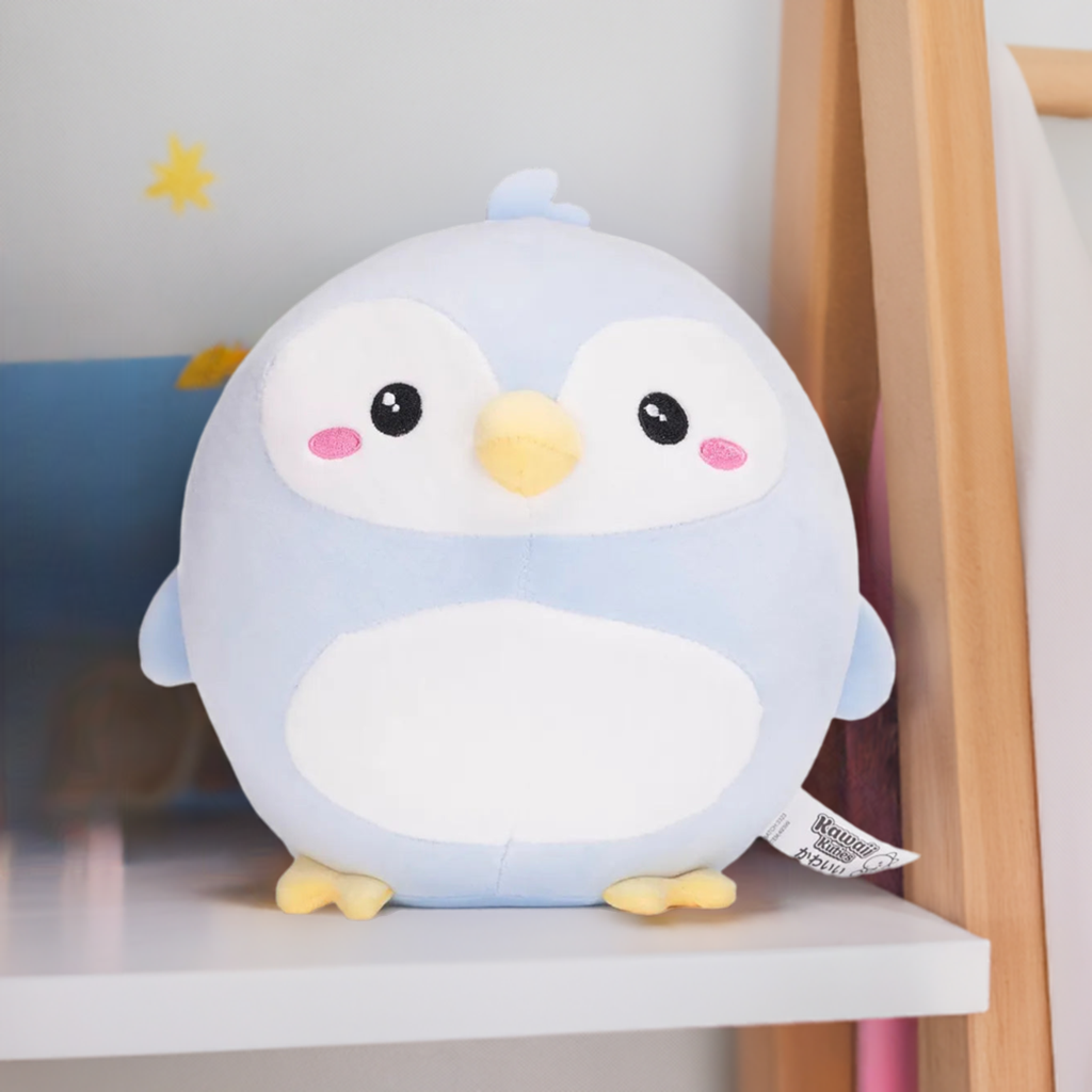 Official Kawaii Kuties Blue Penguin Soft Plush - Patto 10"
