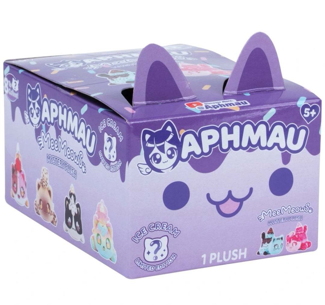 Aphmau Mystery Ice Cream MeeMeows Collectible Cat Plushie