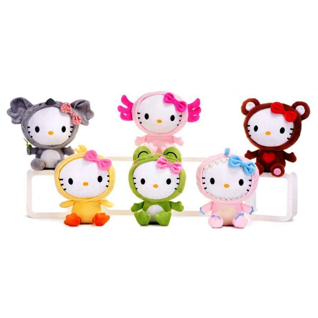 Official Sanrio Hello Kitty Kawaii Kingdom Pink Axolotl Outfit Soft Plush 10" Toy