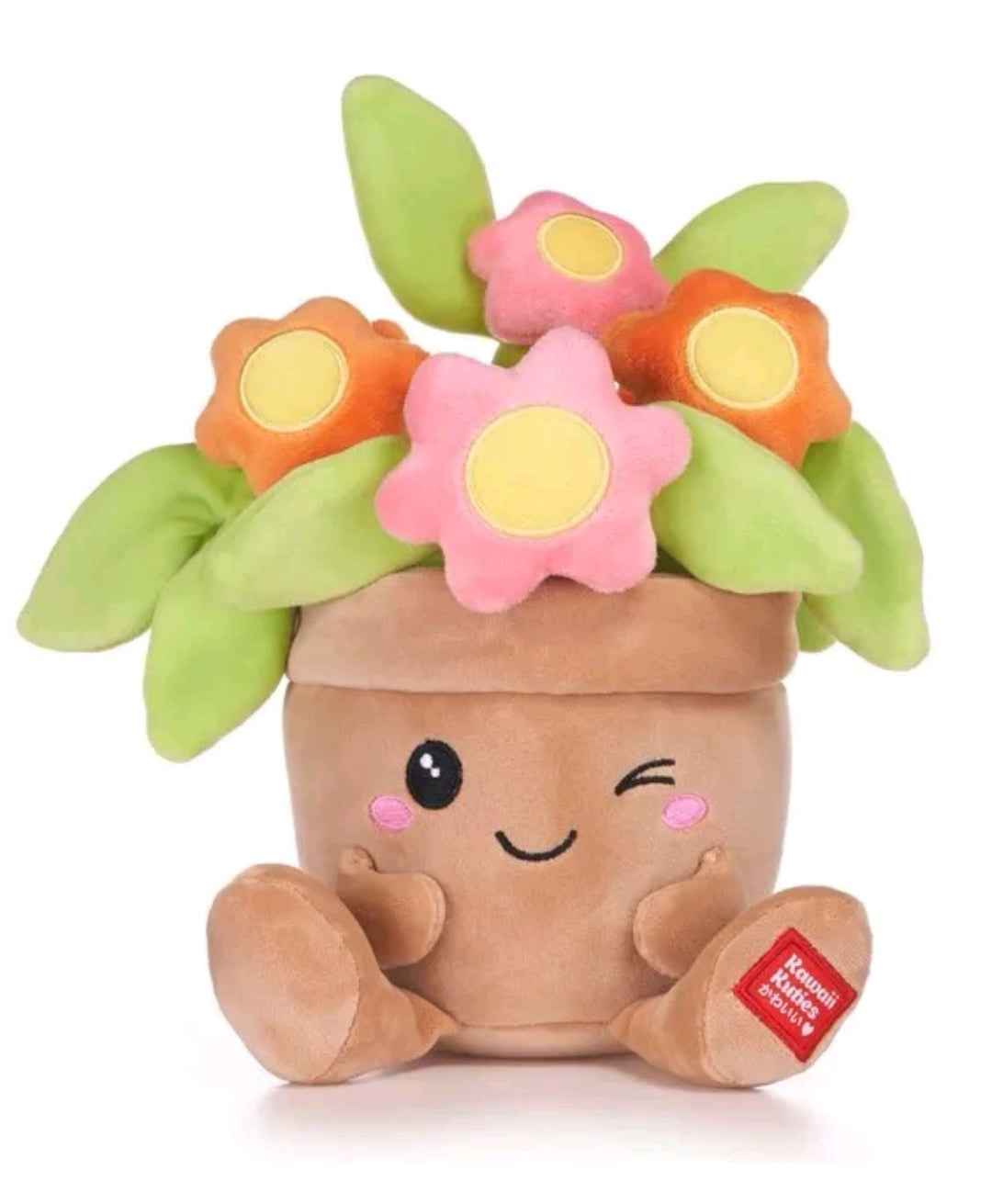 Official Kawaii Kuties Potted Primrose Flowers Soft Plush - 9.5"