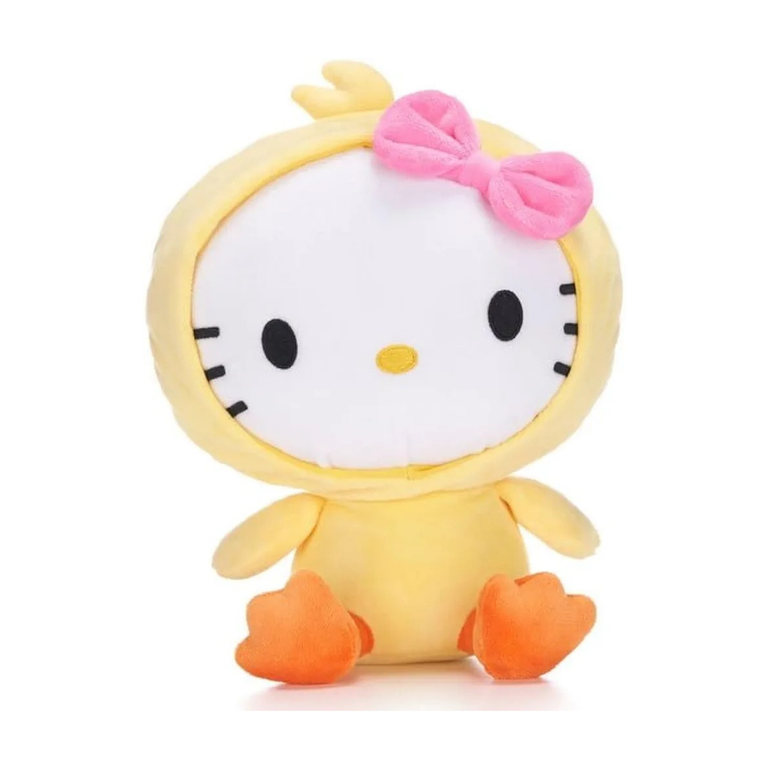 Official Sanrio Hello Kitty Kawaii Kingdom Yellow Chick Outfit Soft Plush 10"