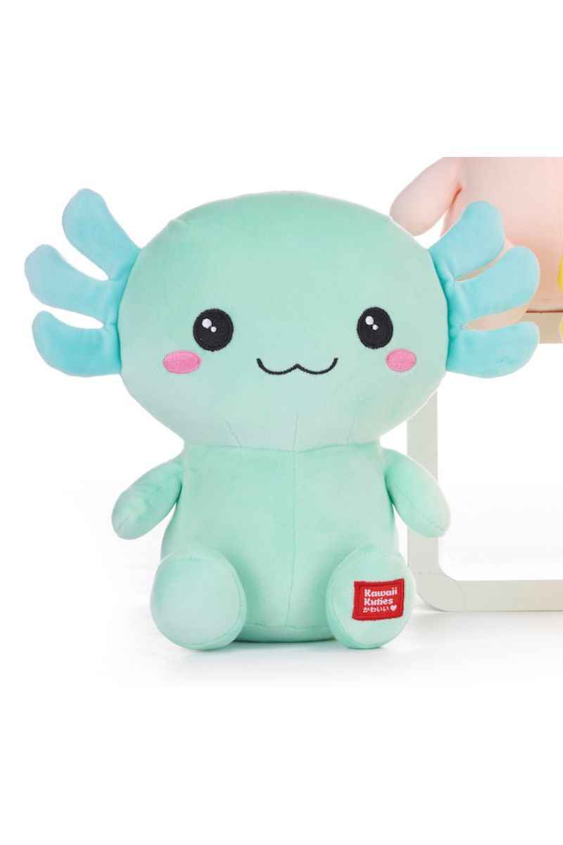 Official Kawaii Kuties Green Axolotl Soft Plush - Kai 10"